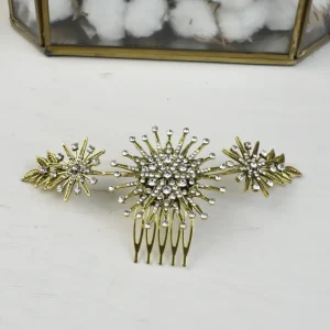 Tiara Estrellas Dorado Envejecidas