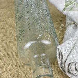 Botella Cristal Zig Zag
