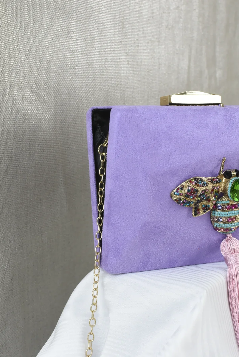 Clutch Joya Bali Malva - Imagen 5