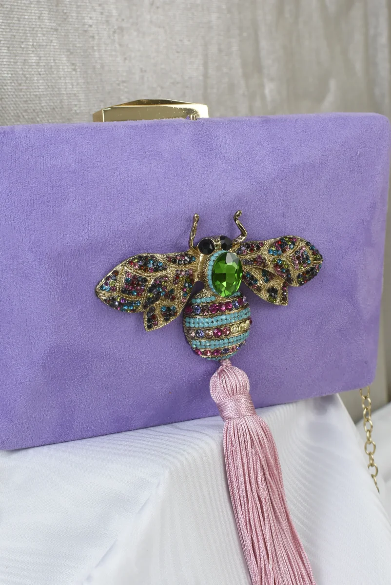 Clutch Joya Bali Malva - Imagen 4