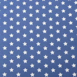 Tejido Popelín Estrellas Azul