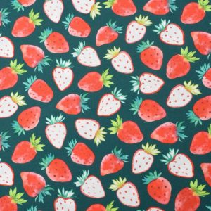Tejido Popelín Fresas