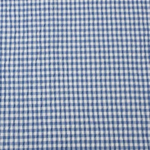 Tejido Bambula Vichy Mini Azul