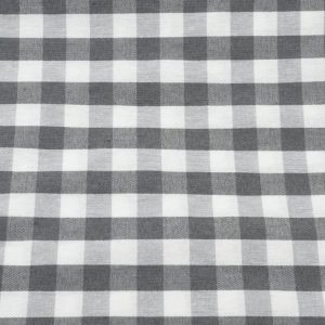 Tejido Loneta Cuadros Vichy Medium Gris Oscuro