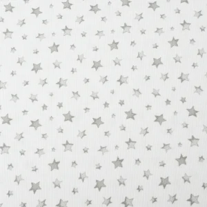 Tejido Piqué Estrellas Grises
