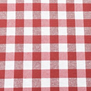Tejido Loneta Cuadros Vichy Medium Rojo