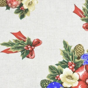 Tejido Loneta Adorno Floral