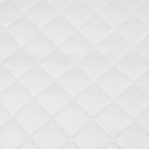 Tejido Polipiel Acolchado Gris Perla