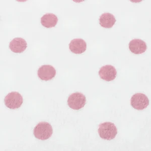 Tejido Coralina Lunares Rosa Reversible