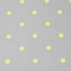 Tejido Resinado Lunares Amarillo