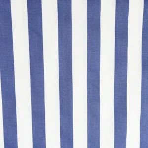 Tejido Popelín Líneas Marineras Azul Marino