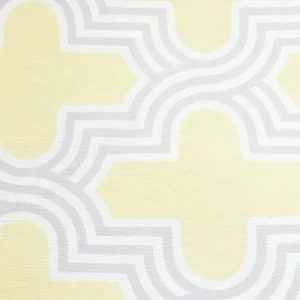 Tejido Loneta Estampado Geométrico Amarillo