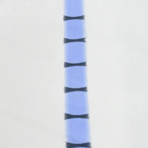 Tejido Loneta Dibujo Líneas Azules