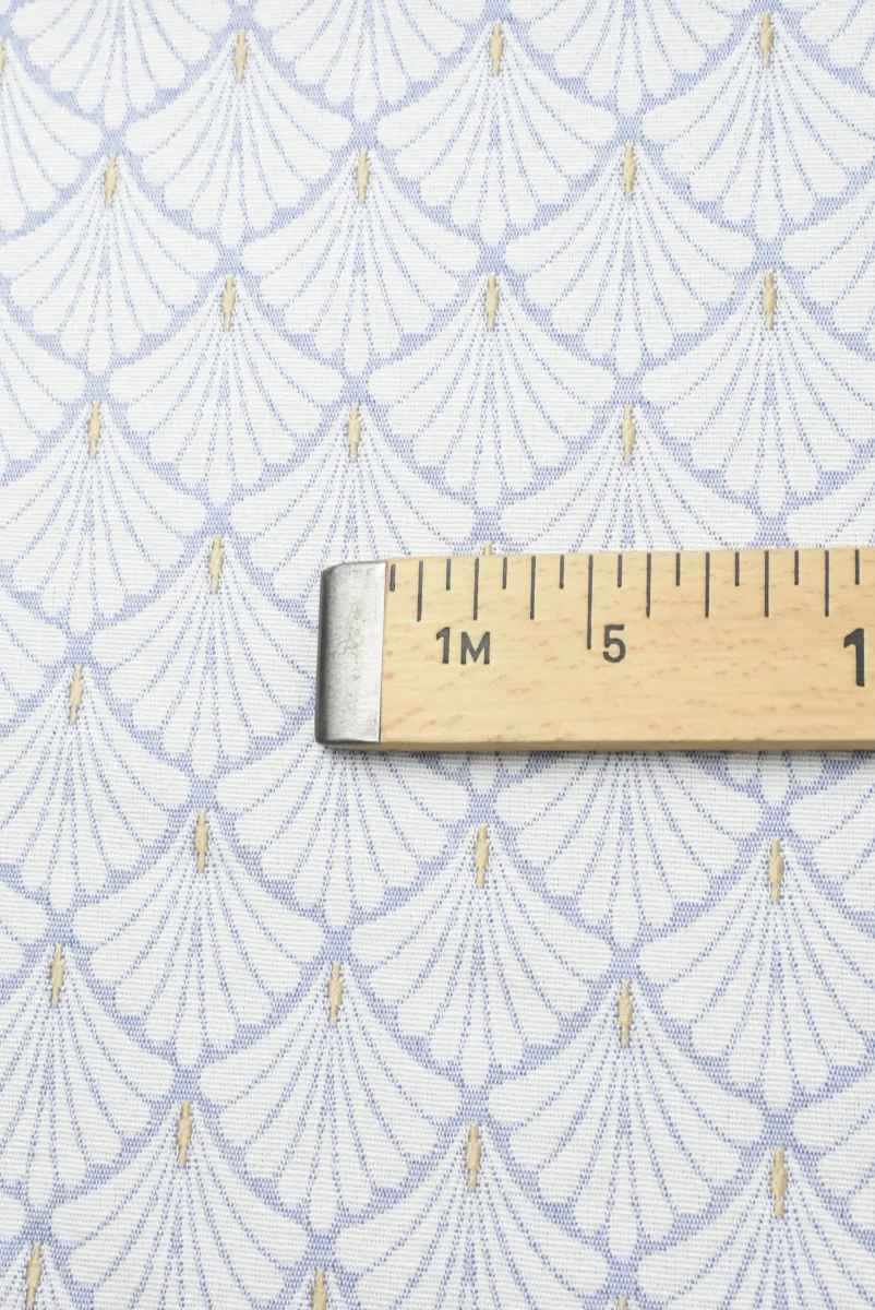 Tejido Jacquard Concha Celeste - Imagen 4