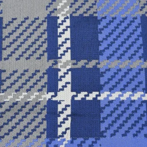 Tejido Jacquard Cuadro Azul