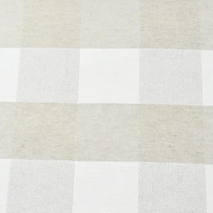 Tejido Panamá Maxi Cuadros Beige