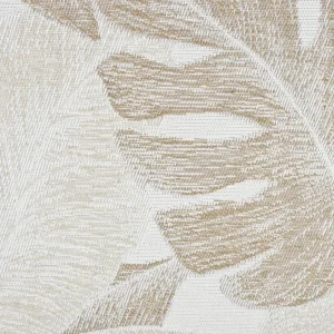 Tejido Jacquard Hoja Beige