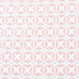 Tejido Jacquard Estampado Cuadrado Rosa