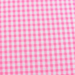 Tejido Vichy Sersuker Rosa Fluor