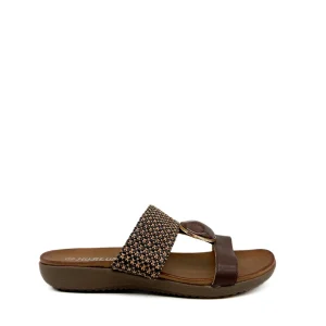 Sandalias Planas de Confort Estilo Casual con Tira de Efecto Rafia Trenzada