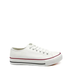 Zapatillas de Polipiel Blancas