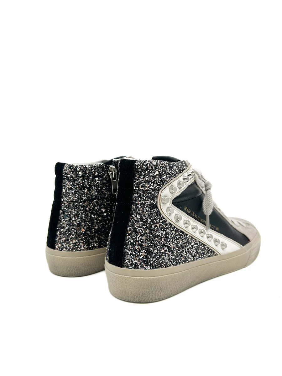 Zapatilla Alta Tachas Purpurina Corina M5050 - Imagen 6