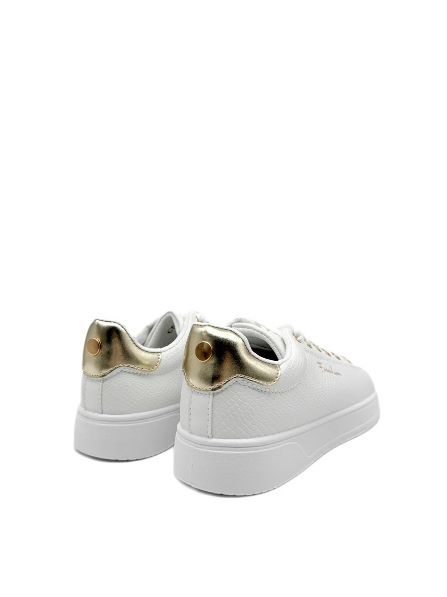 Zapatillas Blancas con Detalles Dorados y Plateados - Imagen 5