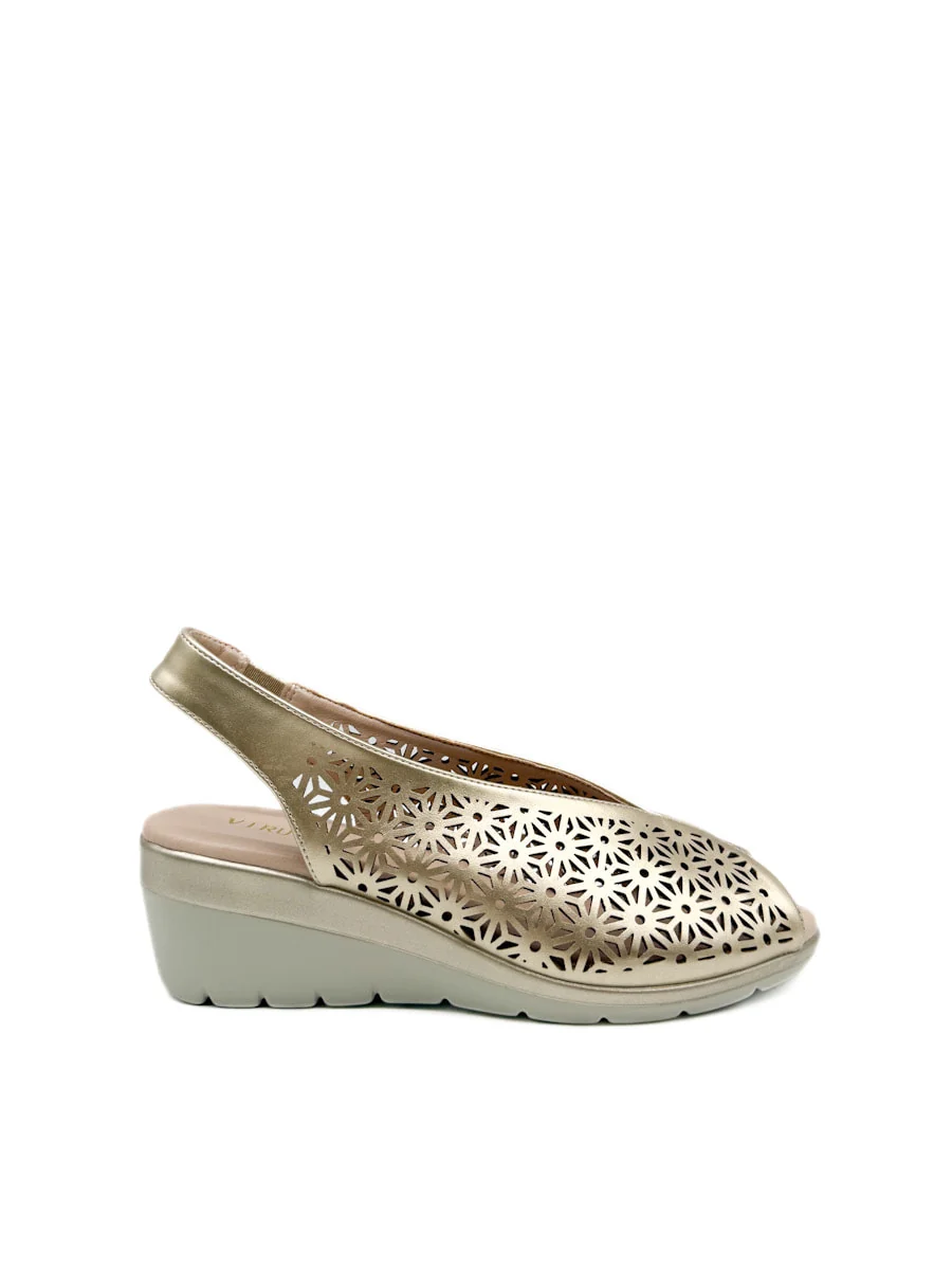 Sandalias Cuña Media Caladas Mujer - Imagen 2