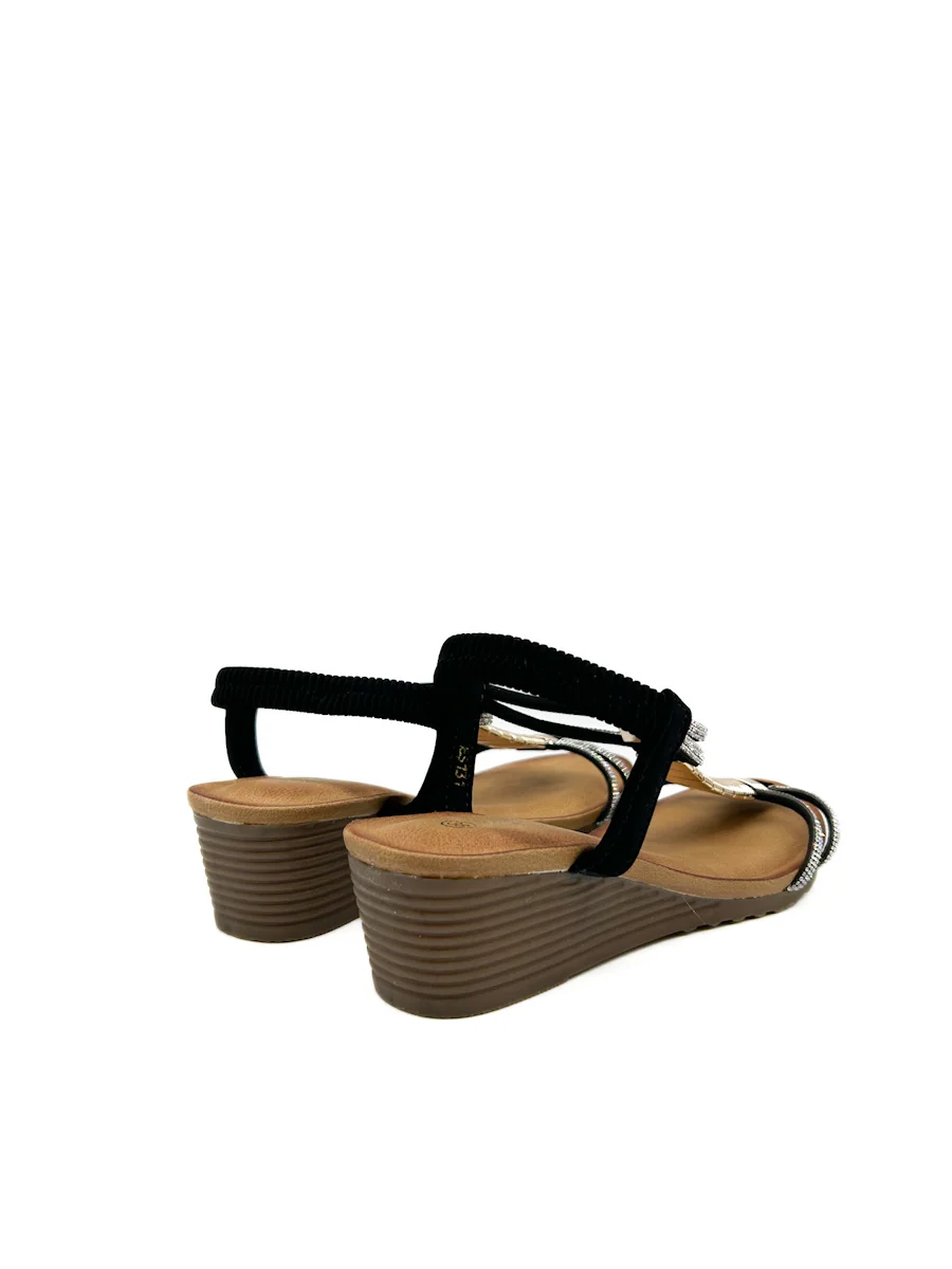 Sandalias Cuña Brillos Referencia ES131 - Imagen 6