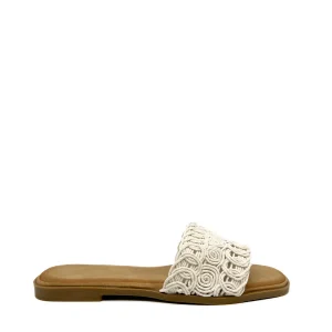 Sandalia Plana Crochet QH05