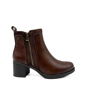 Botines de Tacones Medios: Elegancia y Comodidad en Cuero Sintético