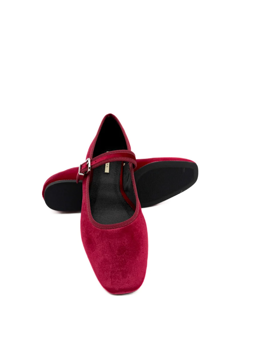 Elegantes Merceditas de Terciopelo con Hebilla Corina M5630 - Imagen 7