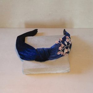 DIADEMA TERCIOPELO AZUL