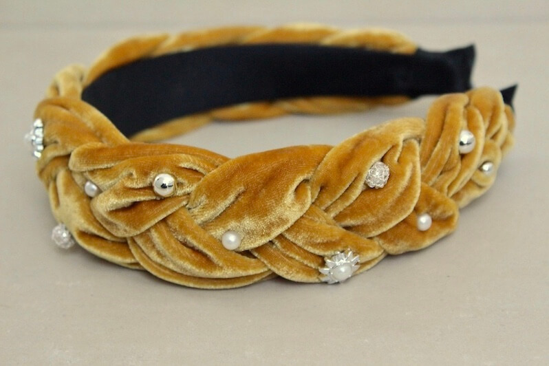 DIADEMA TERCIOPELO MOSTAZA - Imagen 6