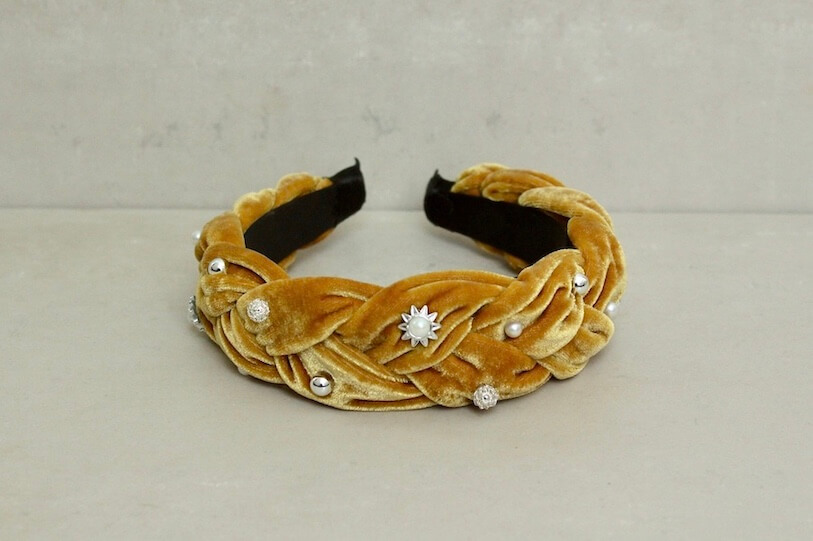 DIADEMA TERCIOPELO MOSTAZA - Imagen 7