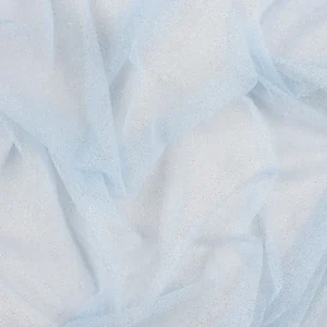 Tejido Tul Glittel Celeste