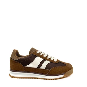 Zapatillas Deportivas Retro con Amortiguación Goma y Detalles en Antelina