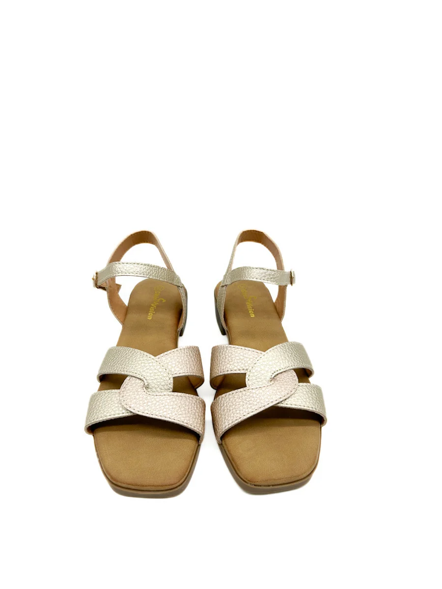 Sandalias de tacón bajo tiras cruza - Imagen 7