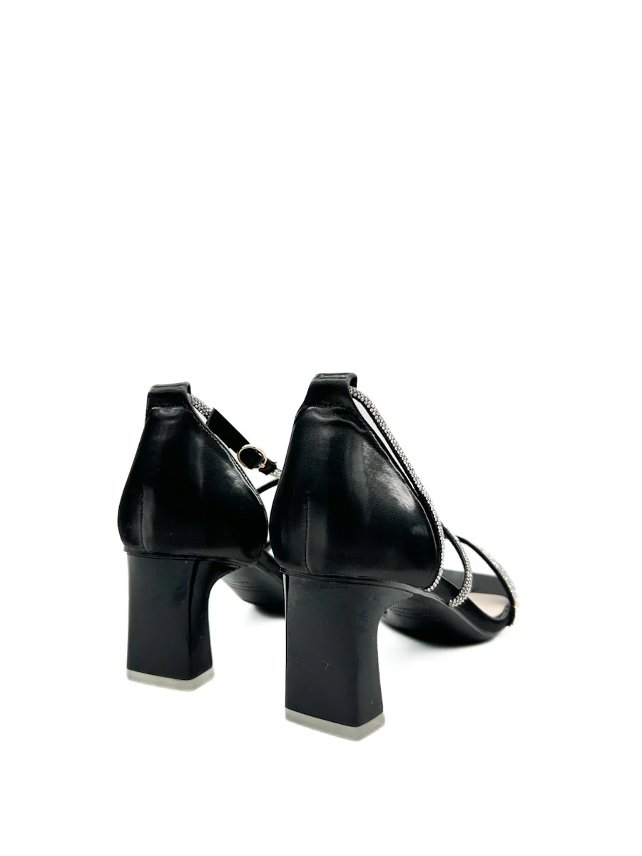 Sandalias Elegantes de Tacón medio con Brillos - Imagen 5