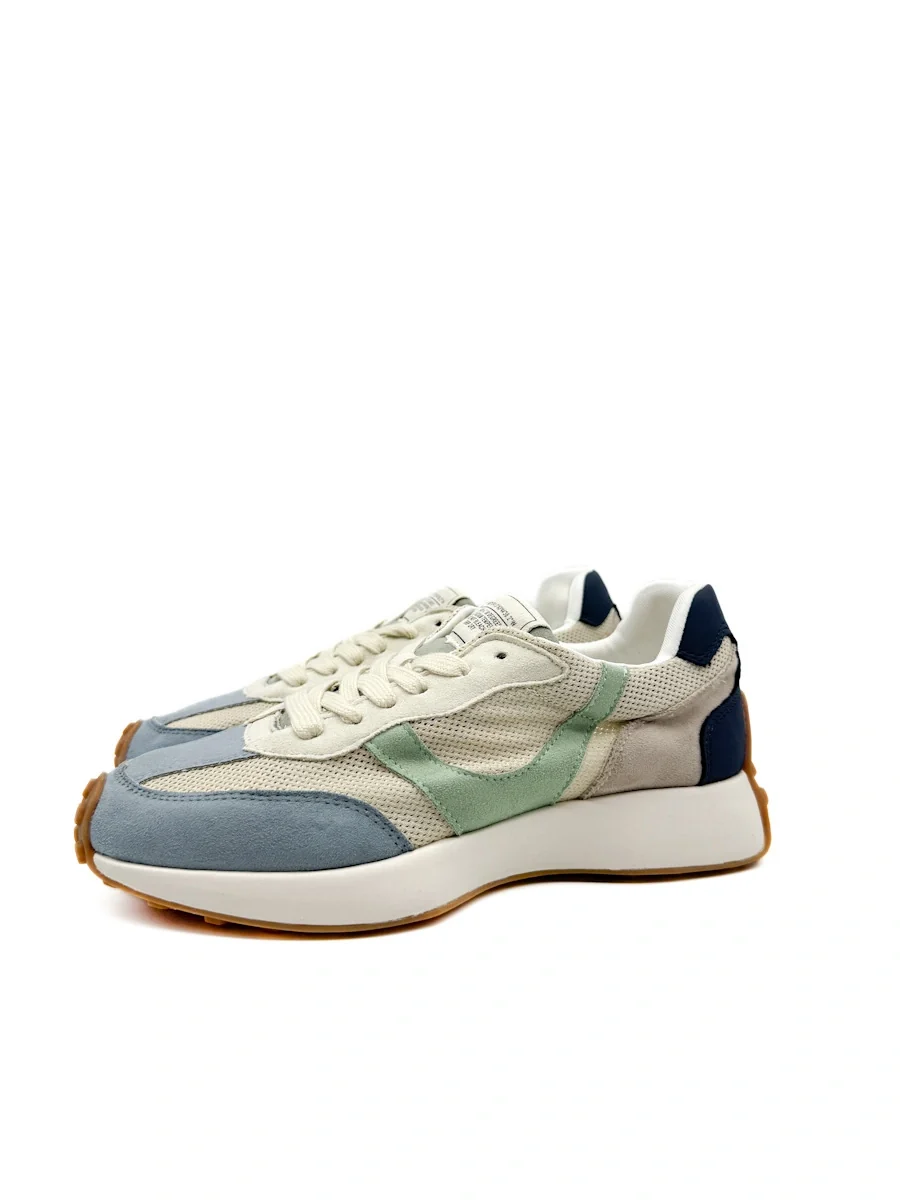 Corina Zapatillas Deportivas Retro con Paneles de Antelina y Malla - Imagen 4