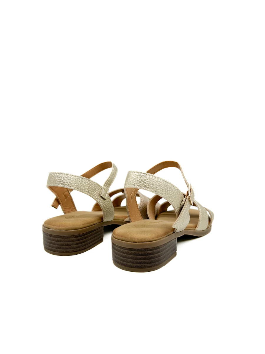 Sandalias de tacón bajo tiras cruza - Imagen 5