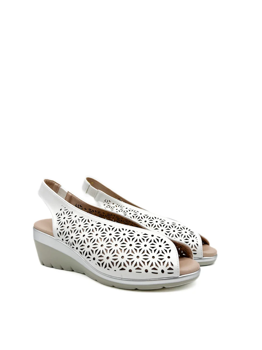 Sandalias Cuña Media Caladas Mujer - Imagen 9