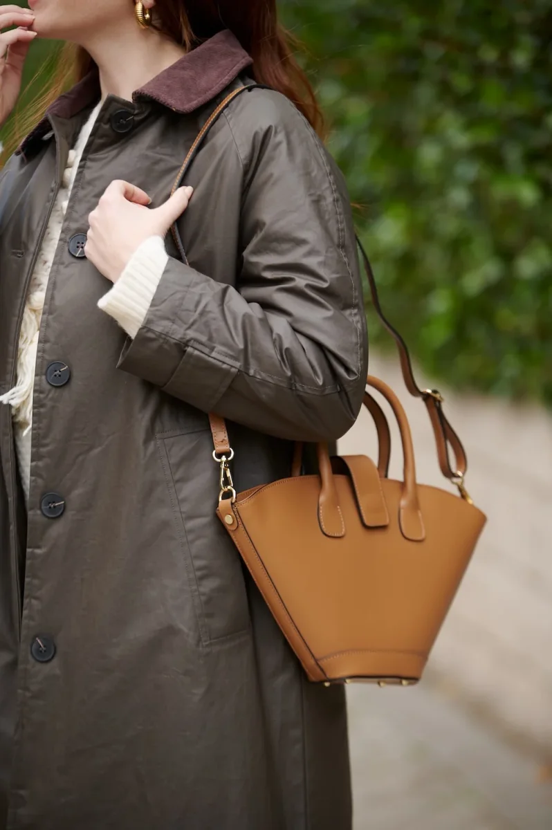 Bolso Piel Capazito Camel - Imagen 5