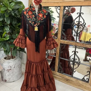 Traje de Flamenca Córdoba Terracota T.42