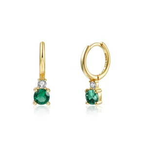 Pendientes Piedra Cristal Verde