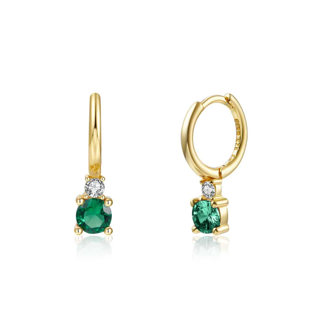 Pendientes Piedra Cristal Verde