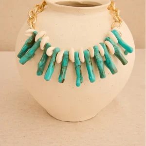 Collar de Corales Turquesa