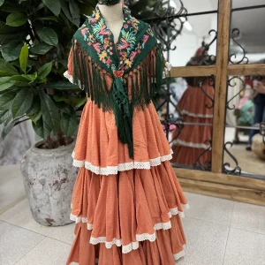 Traje Flamenca Niña Caracola T.8