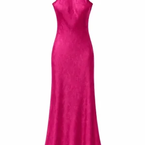 Vestido Jacquard Fucsia