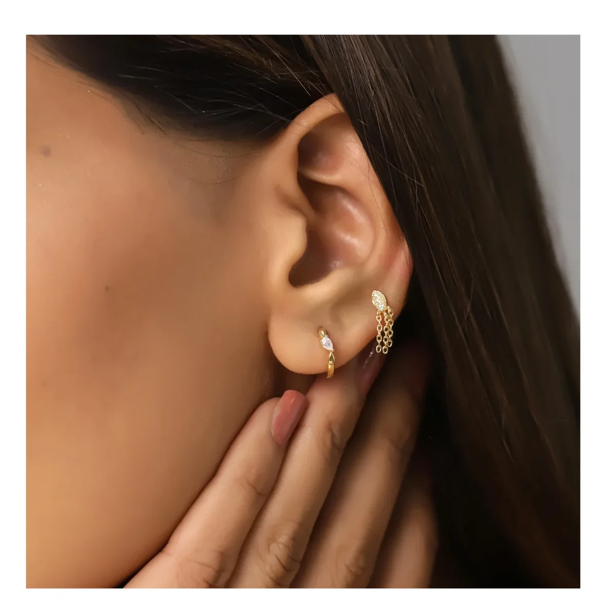 Pendientes Aro Circon - Imagen 3
